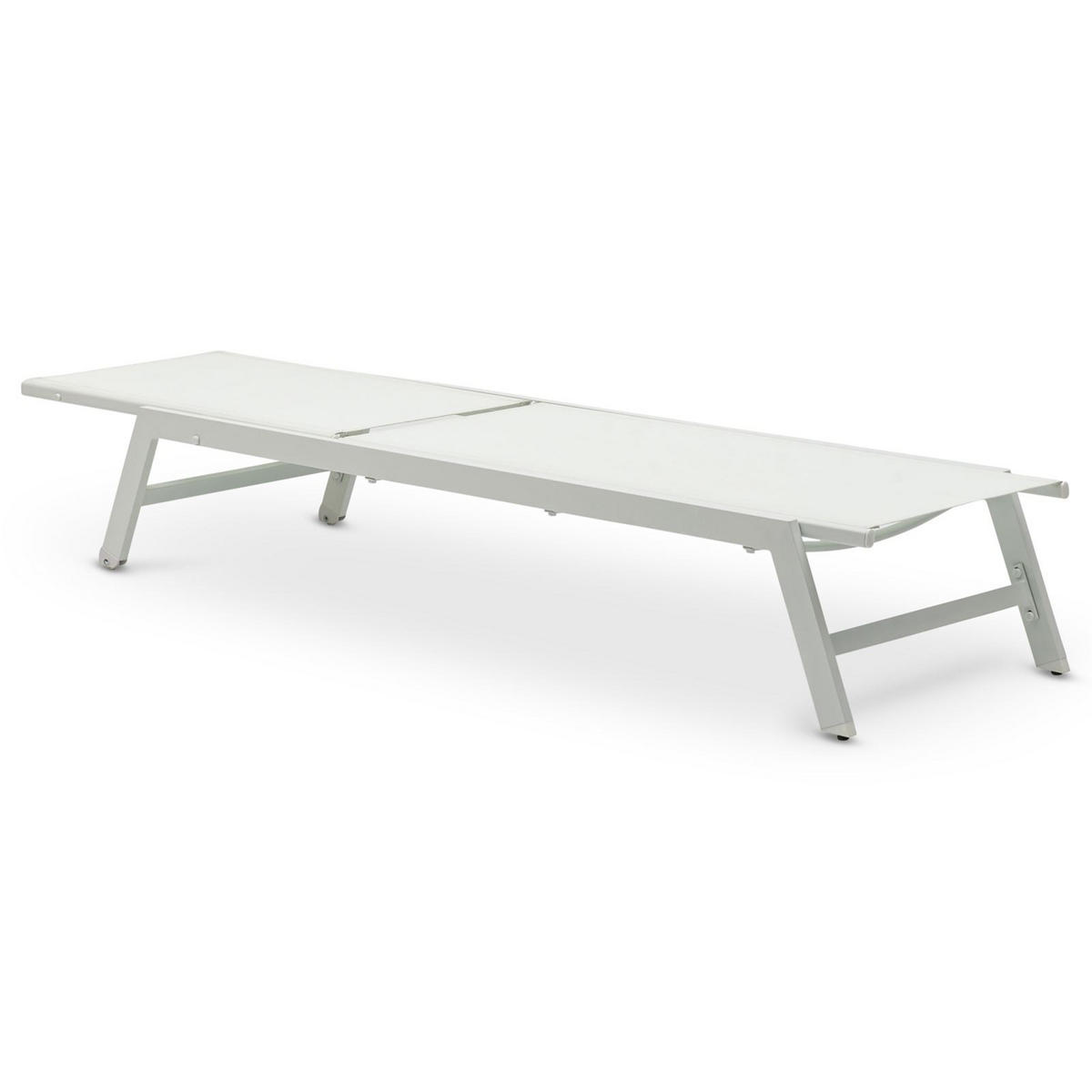 GARTENLIEGE ESPIRITU cremeweiß - Creme, Textil/Metall (192/31/55cm) - IDIMEX