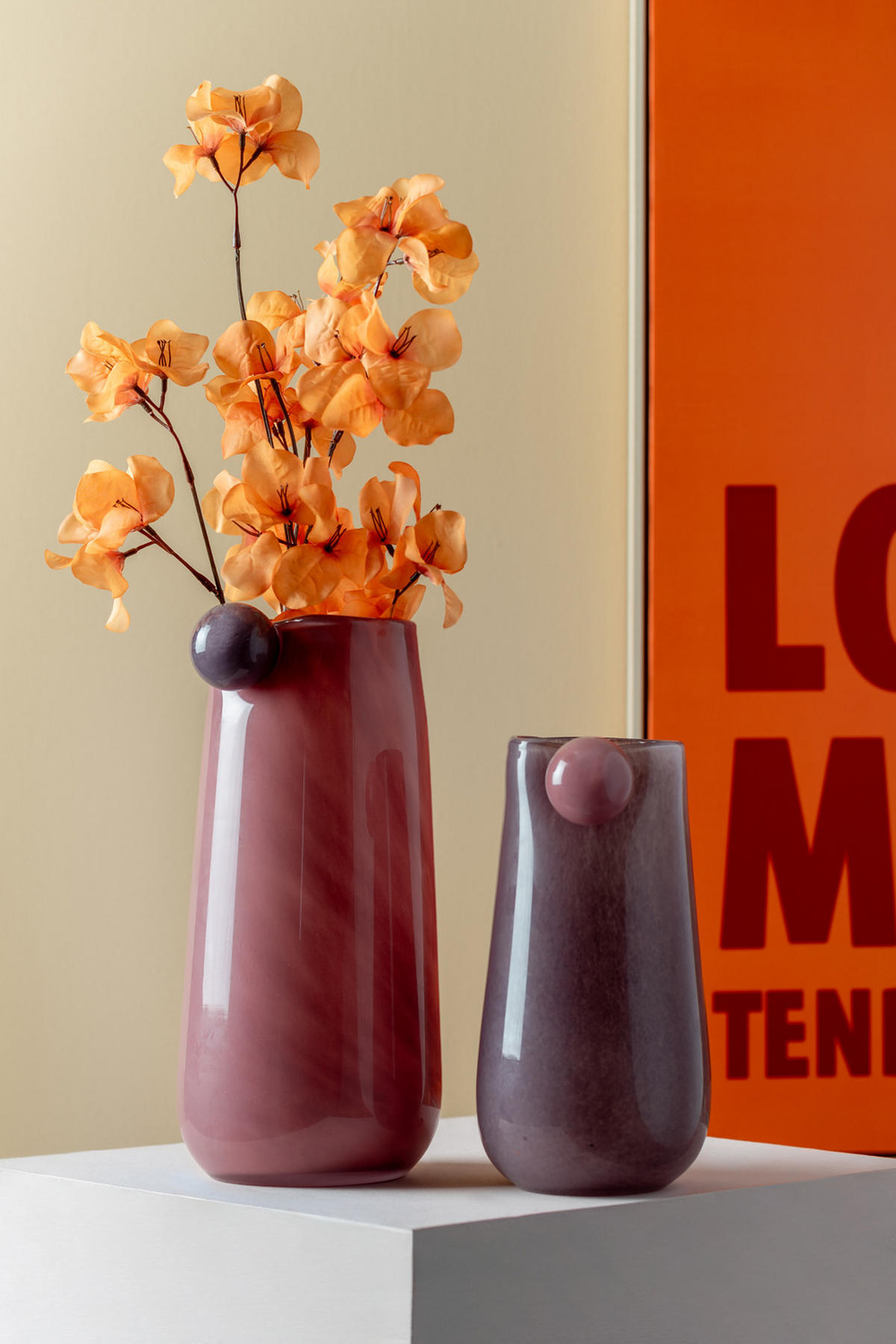 VASE Bolita 16/16/32 cm - Pink, Glas (16/32cm) - Present Time