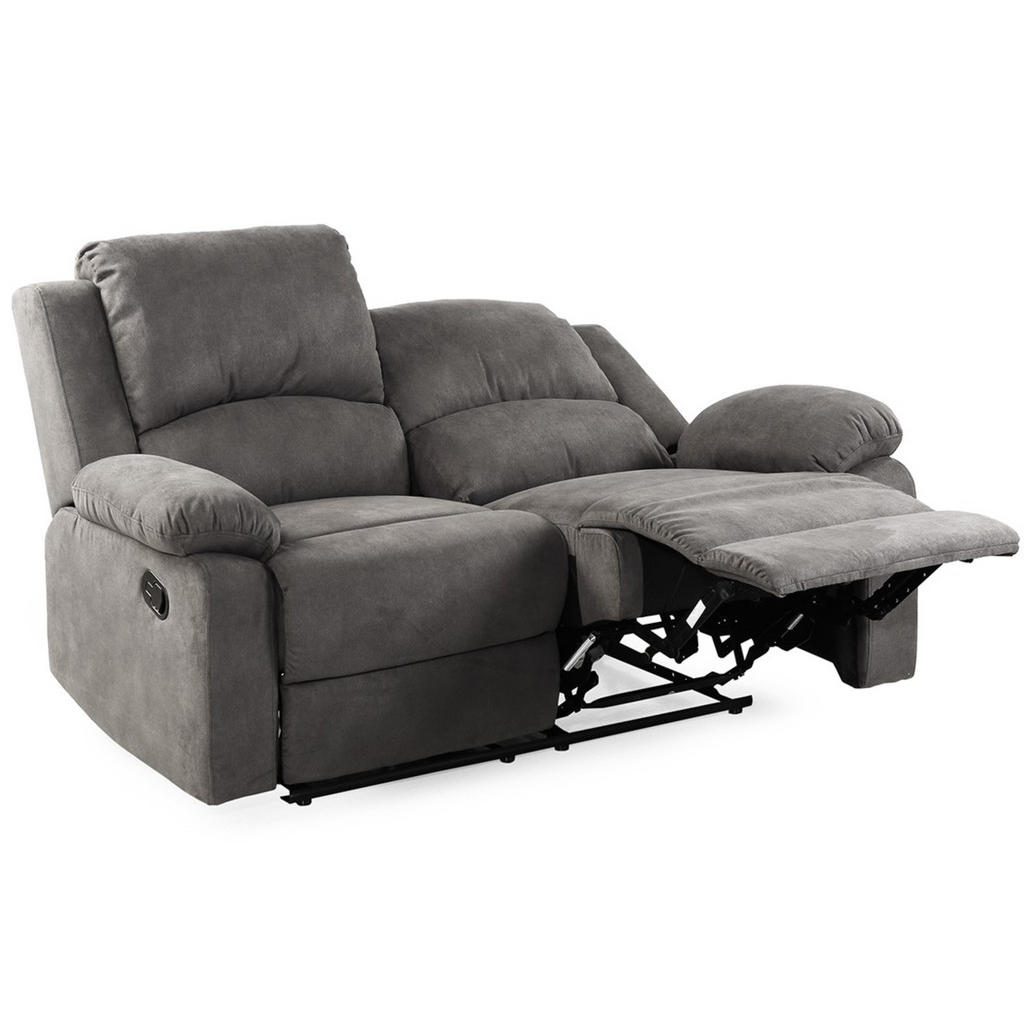 Thumbnail - luma-home 2-Sitzer-Relaxsofa, Anthrazit, Textil, Füllung: Polyurethan (Pur), einzeln stellbar,Rechteckig, 148x97x87 cm, ...