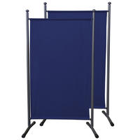 PARAVENT 2 Stück 1-tlg. 180x78 cm Blau - Blau, Metall (78/180cm) - QUICK STAR