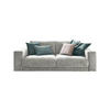 SOFA 2-SITZER MADELINE Hellgrau Cord - Hellgrau/Schwarz, Kunststoff/Textil (230/85/127cm) - KAWOLA