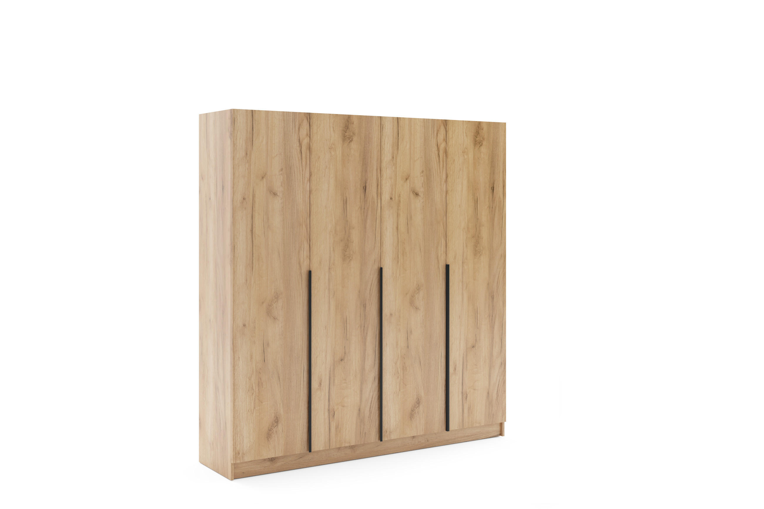 DREHTÜRENSCHRANK Riva 200 cm Craft Gold - Goldfarben, Holzwerkstoff (200/215/61cm)