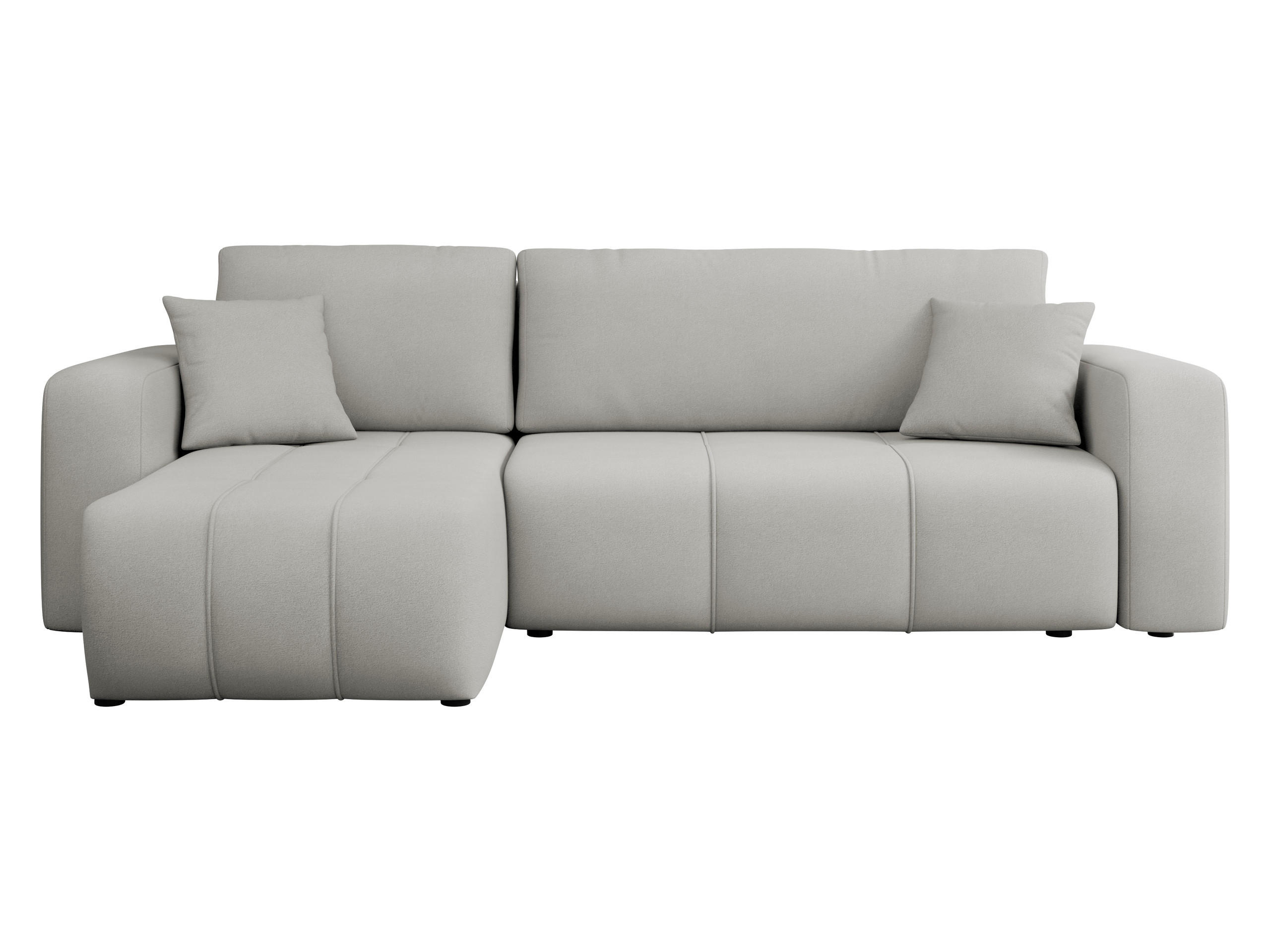 Mirjan24 Ecksofa Grau 244x145 cm