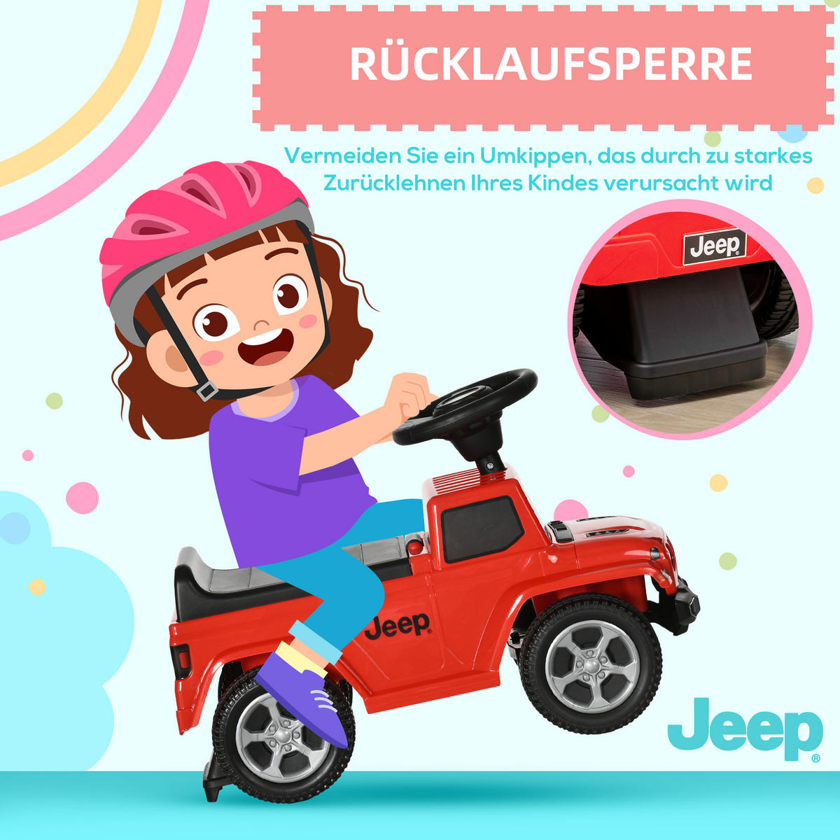KINDER RUTSCHAUTO, Rot, Kunststoff+ Metall - Rot, Metall (63.5/29/42cm) - AIYAPLAY