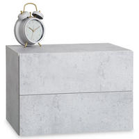 HÄNGENDER NACHTTISCH ANNI - Grau, Holzwerkstoff (42/29/30cm) - CARO-Möbel