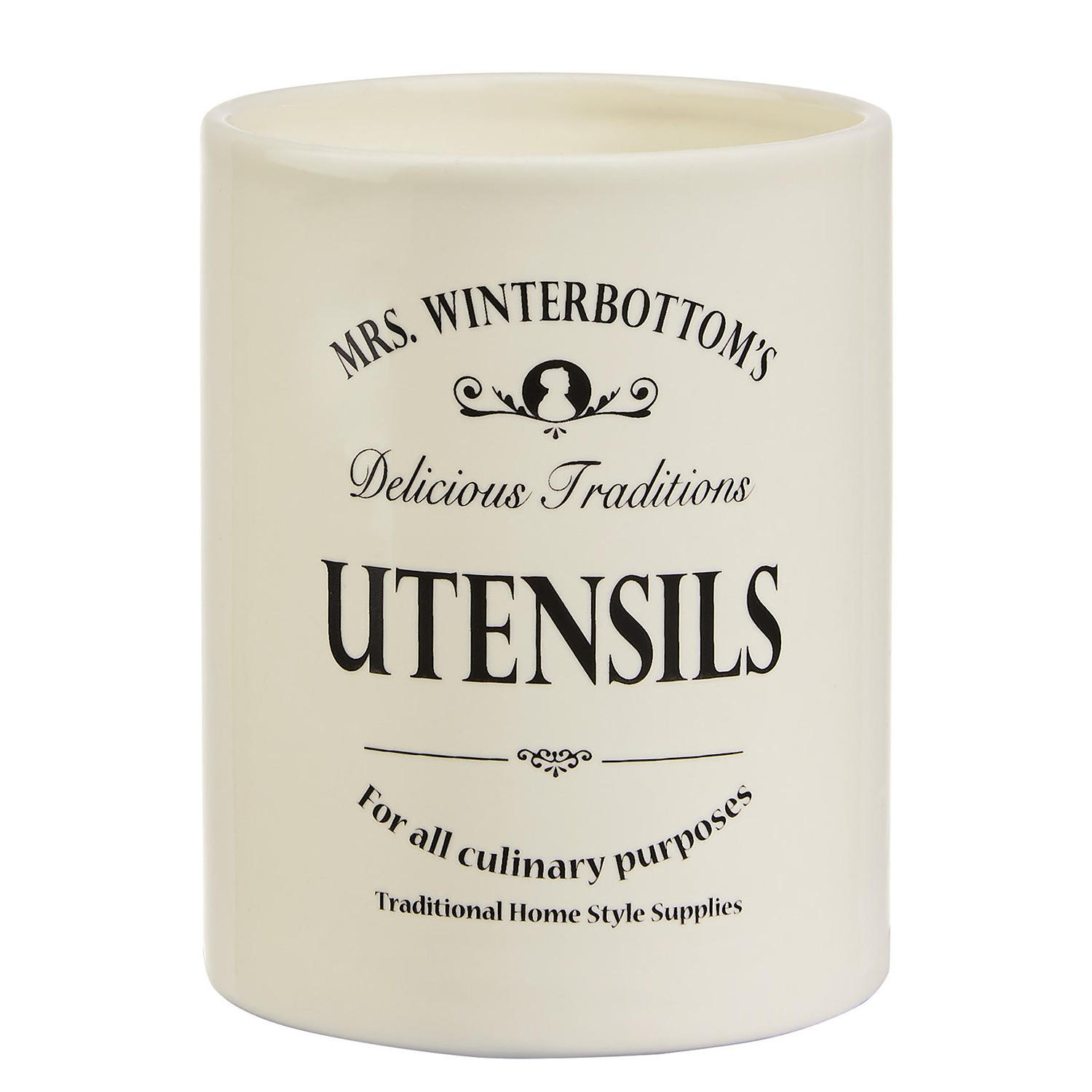Butlers Utensilienbehälter Beige 10x14x10 cm