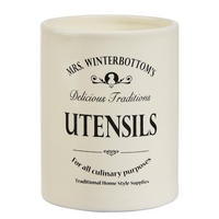 UTENSILIENBEHÄLTER (2er Set) Mrs. Winterbottom's - Beige, Keramik (10/14/10cm) - Butlers