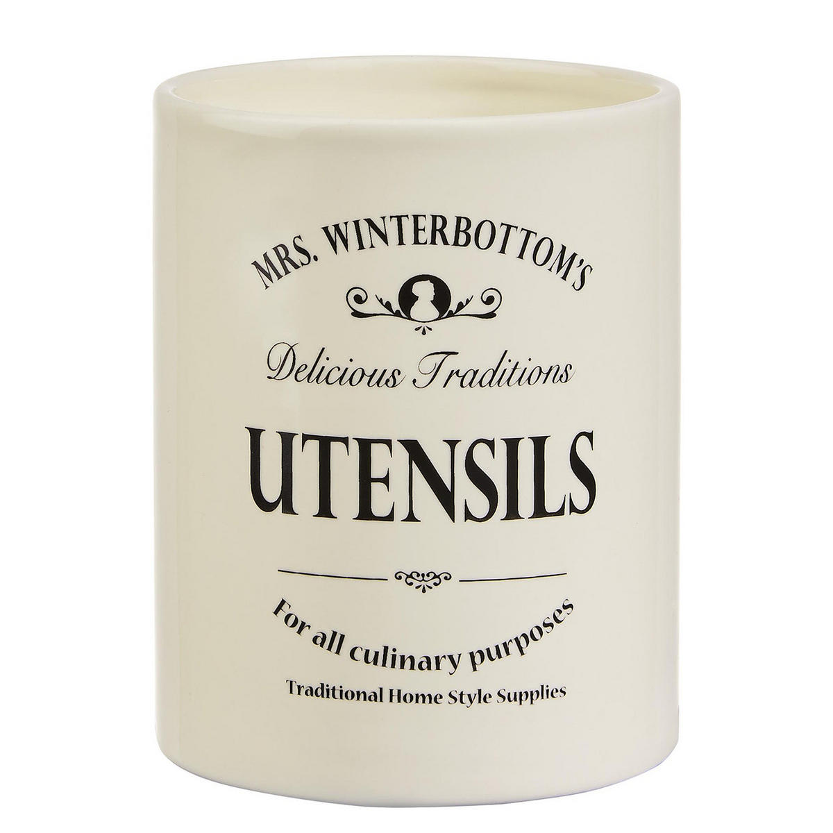 UTENSILIENBEHÄLTER (2er Set) Mrs. Winterbottom's - Beige, Keramik (10/14/10cm) - Butlers