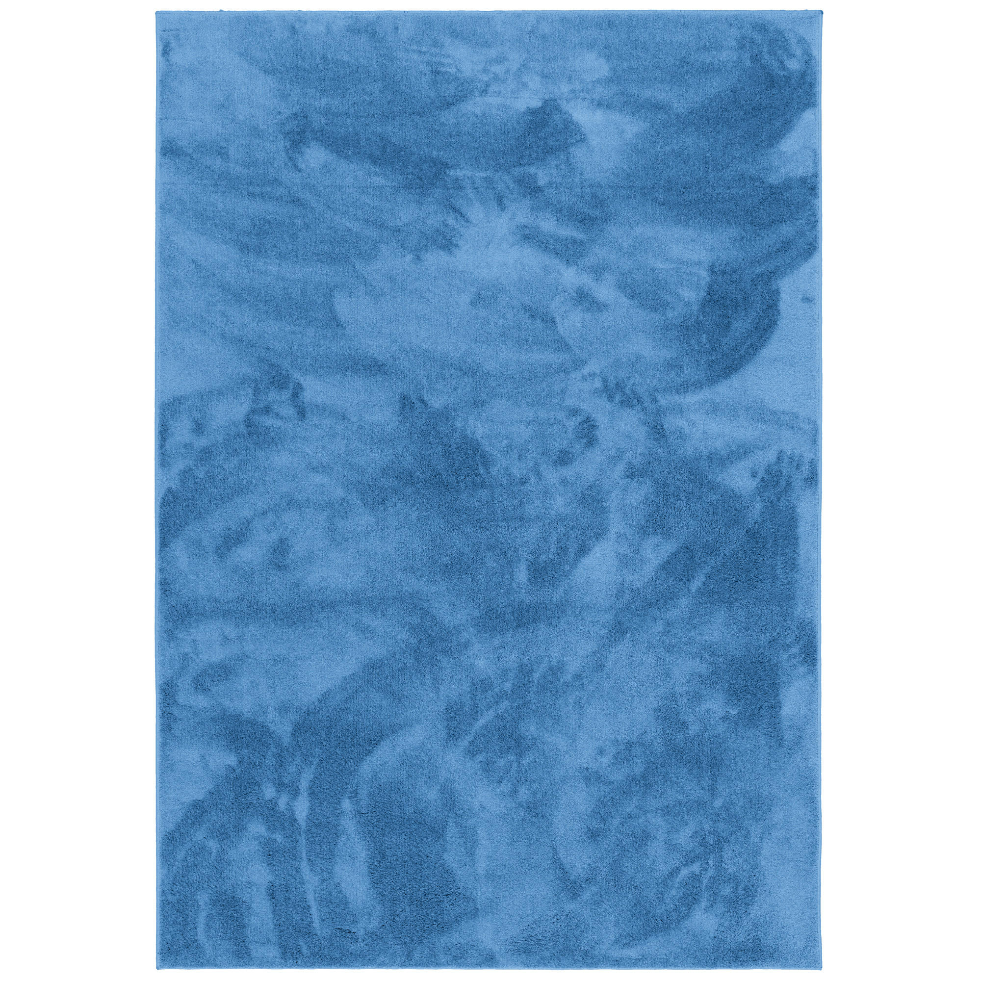 LUXUS SUPER SOFT HOCHFLOR LANGFLOR TEPPICH DELUXE - Blau, Textil (80/320cm) - Snapstyle
