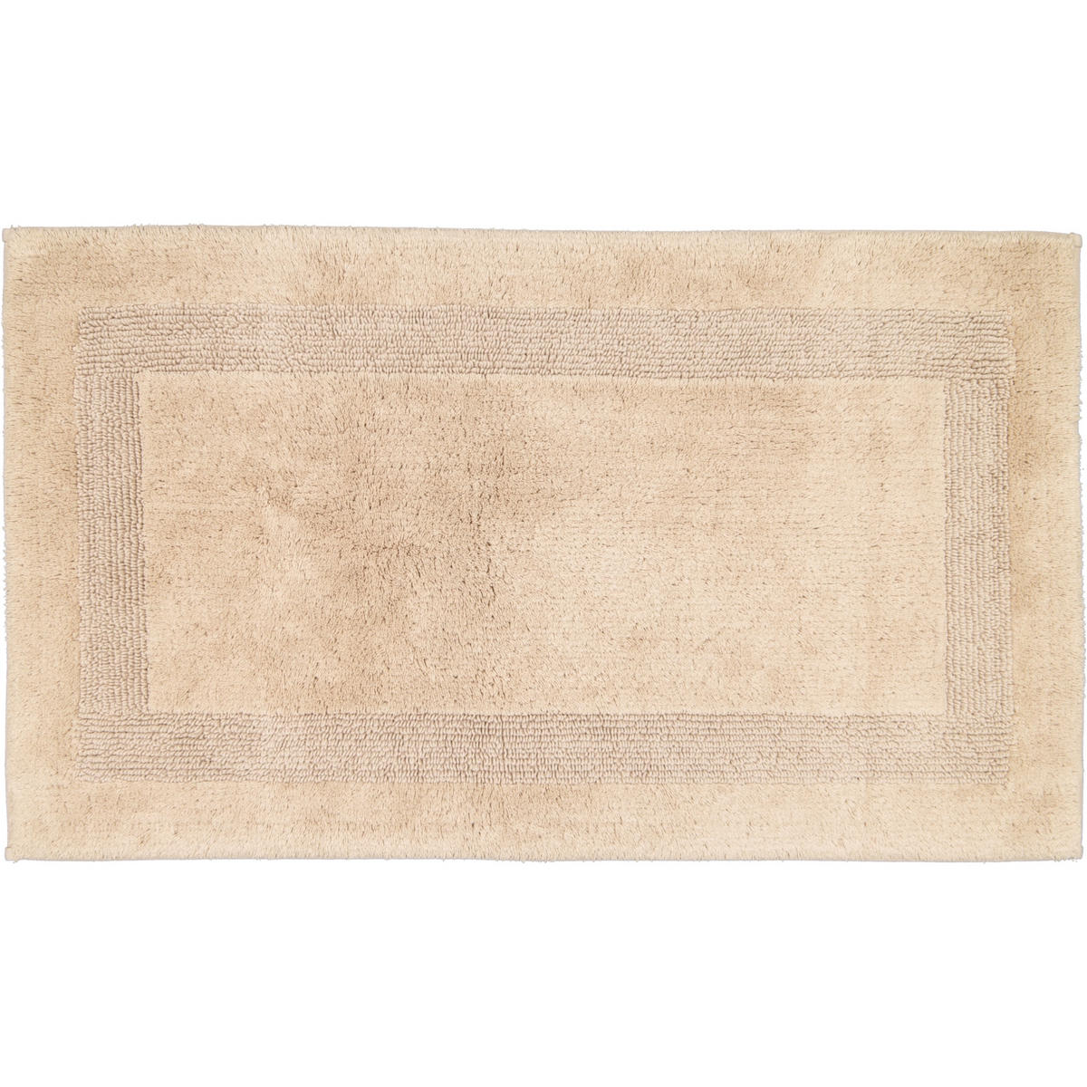 BADTEPPICHE LUXUS BADTEPPICH 1000 SAND - 375 - Beige, Textil (60/100cm) - Cawö