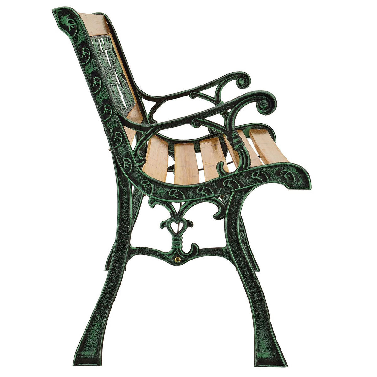 GARTENBANK Venezia 2-Sitzer - Braun, Holz (122/73/54cm) - Juskys