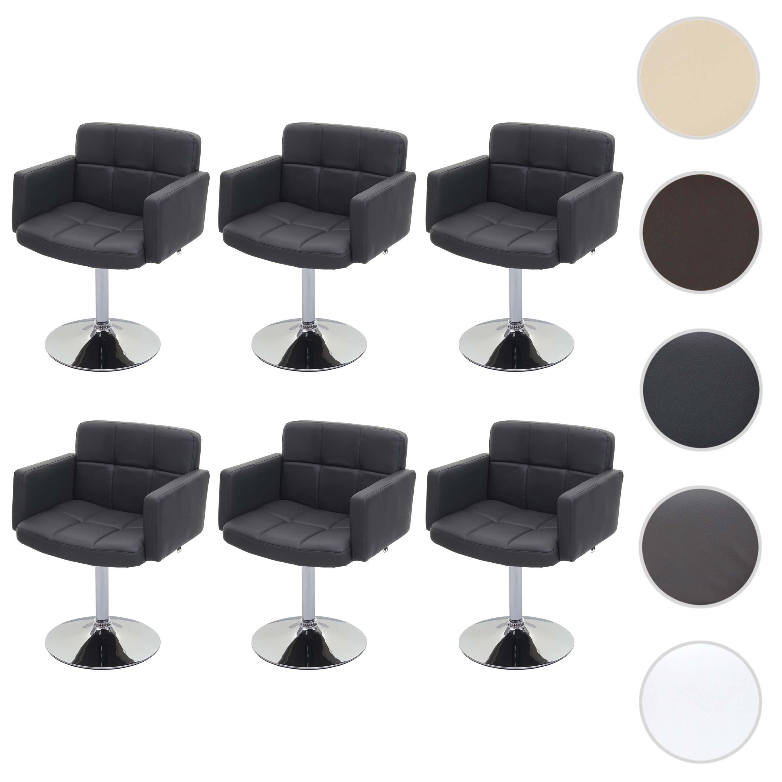 ESSZIMMERSTUHL Grau 6er-Set - Grau, Textil (60/80/55cm) - MCW