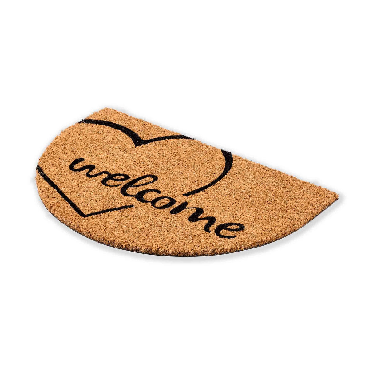 FUSSMATTE HALBRUND COCO SMART - Beige, Textil (40/60cm) - Astra