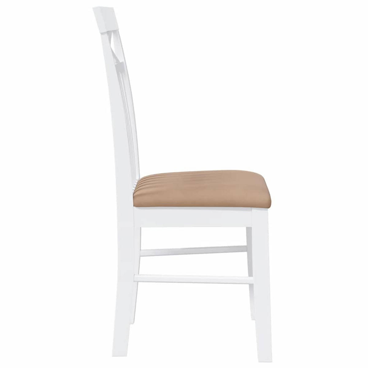 STUHL-SET 2 Stk Eisenhain 42.5/94/53.5 cm - Weiß, Holz (42.5/94/53.5cm) - ZMH