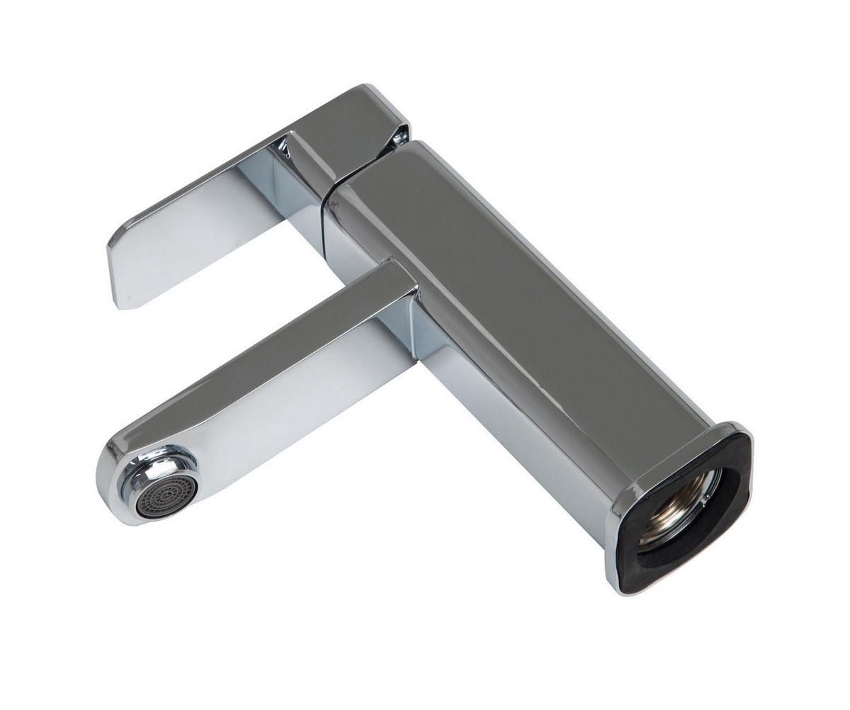 WASCHTISCHARMATUR Pasco Chrom - Chromfarben, Metall (10/20/5cm) - Badplaats