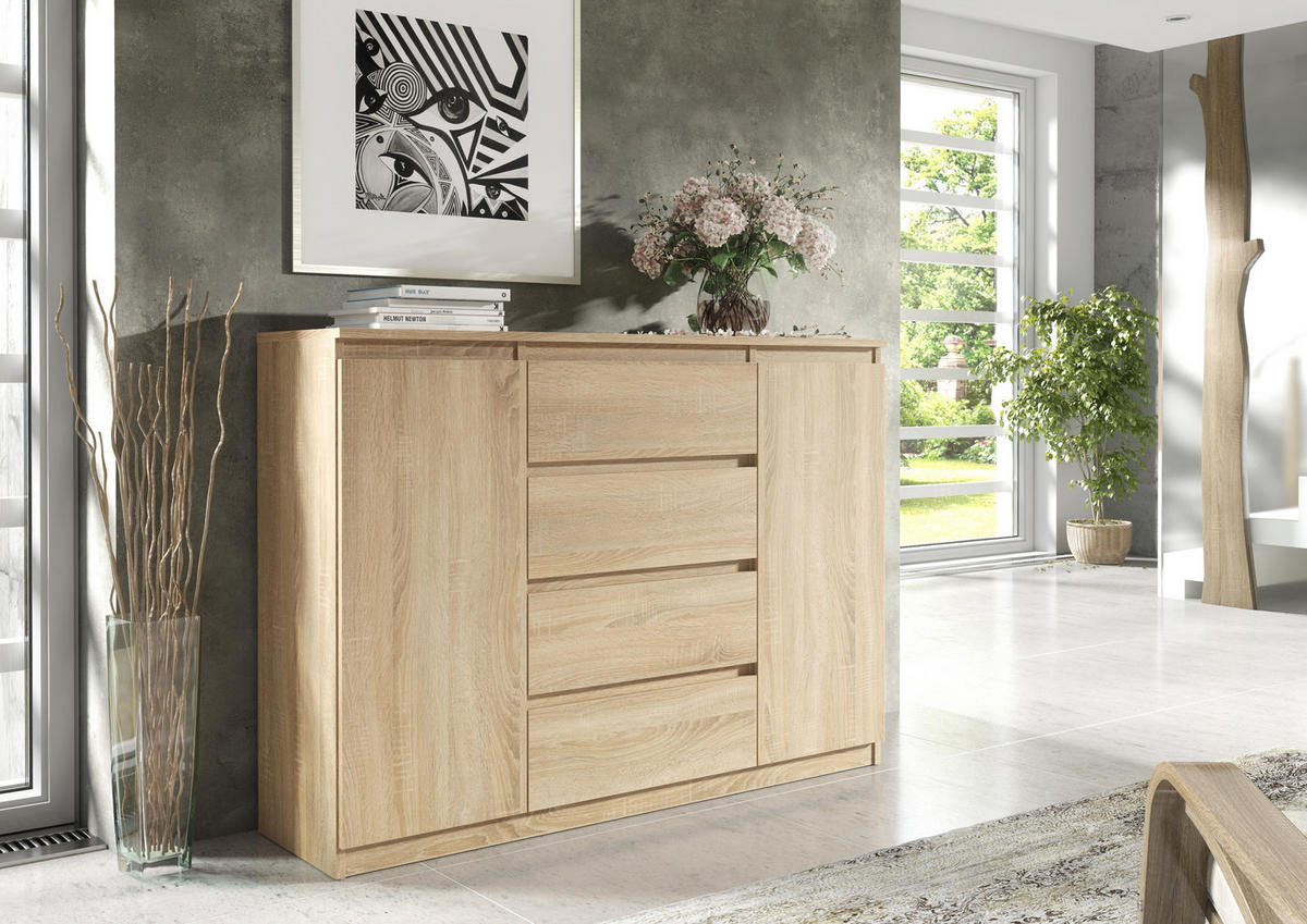 KOMMODE Sonoma 139/102/39 - Sonoma Eiche, Holzwerkstoff (139/102/39cm) - RAUMHIRSCH FURNITURE