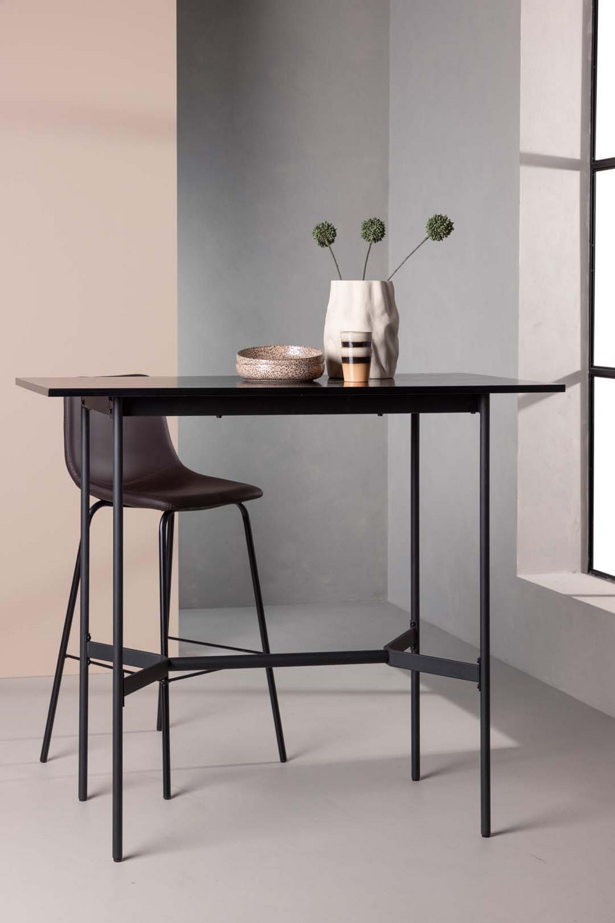 BARTISCH, Rax, Schwarz, MDF, 60 x 120 x 105 cm - Schwarz, Holzwerkstoff (120/60/105cm) - ebuy24