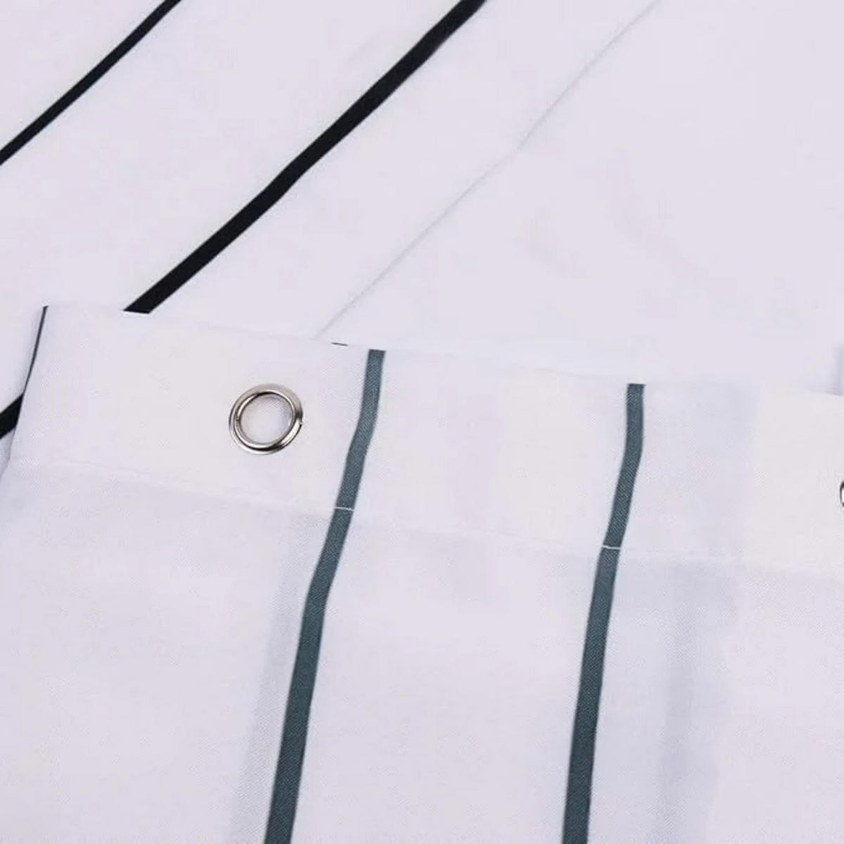 DUSCHVORHANG 180 x 180 cm Katze humorvoll Stoff wasserdicht schimmelresistent mit Haken - Weiß, Textil (180/180cm) - MCBOSON