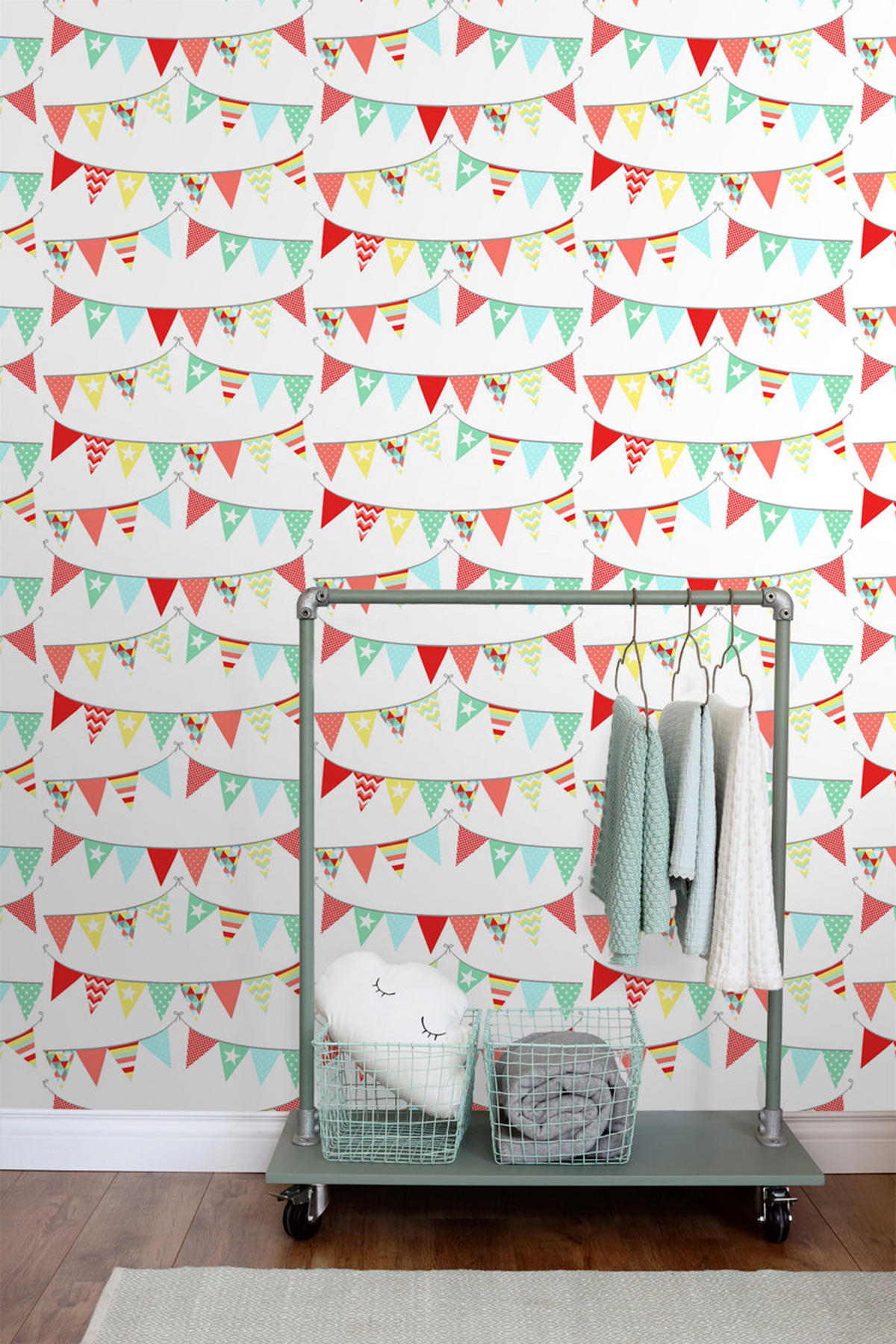 TAPETE Girlande 53 cm x 10.05 m - Rot, Papier (53/0.1cm) - ESTAhome