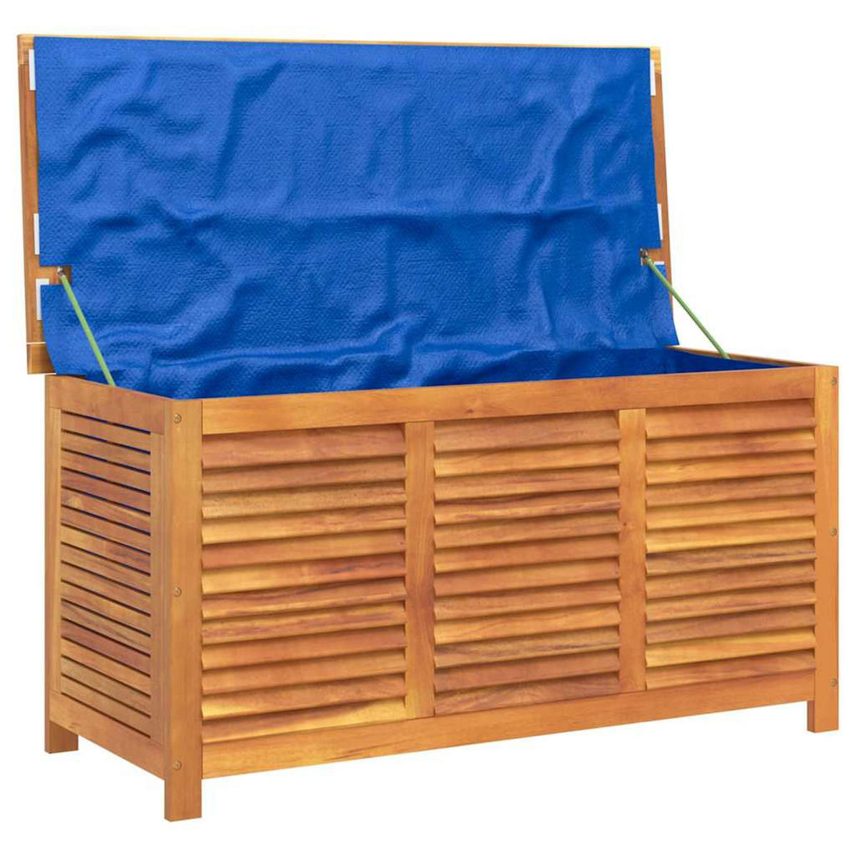 GARTENBOX mit Lüftungsschlitzen 113x50x56 cm Massivholz Akazie - Braun, Holz (113/56/50cm) - furnicato