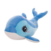 PLÜSCHTIER Delphin 40 cm Blau - Blau, Textil (5/20cm)