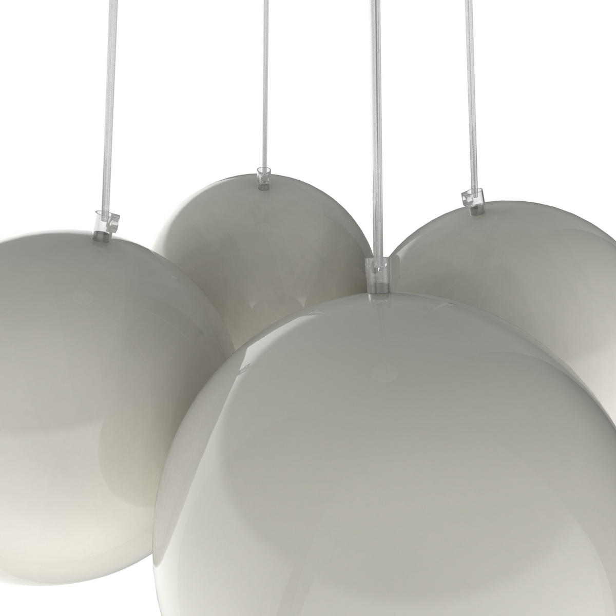 HÄNGELEUCHTE - Weiß Hochglanz, Metall (25/25/20cm) - Lumicom