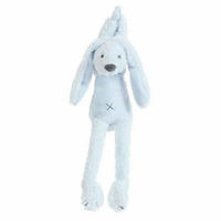 SPIELUHR Hase, hellblau, Plüsch - Hellblau, Textil (1/34/1cm) - Happy Horse