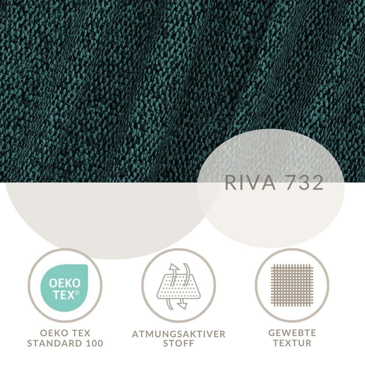 POLSTERBETT Maumere Dunkelgrün 180/200 cm im Webstoff - Dunkelgrün/Schwarz, Holz/Holzwerkstoff (180/200cm) - Maison de Reve