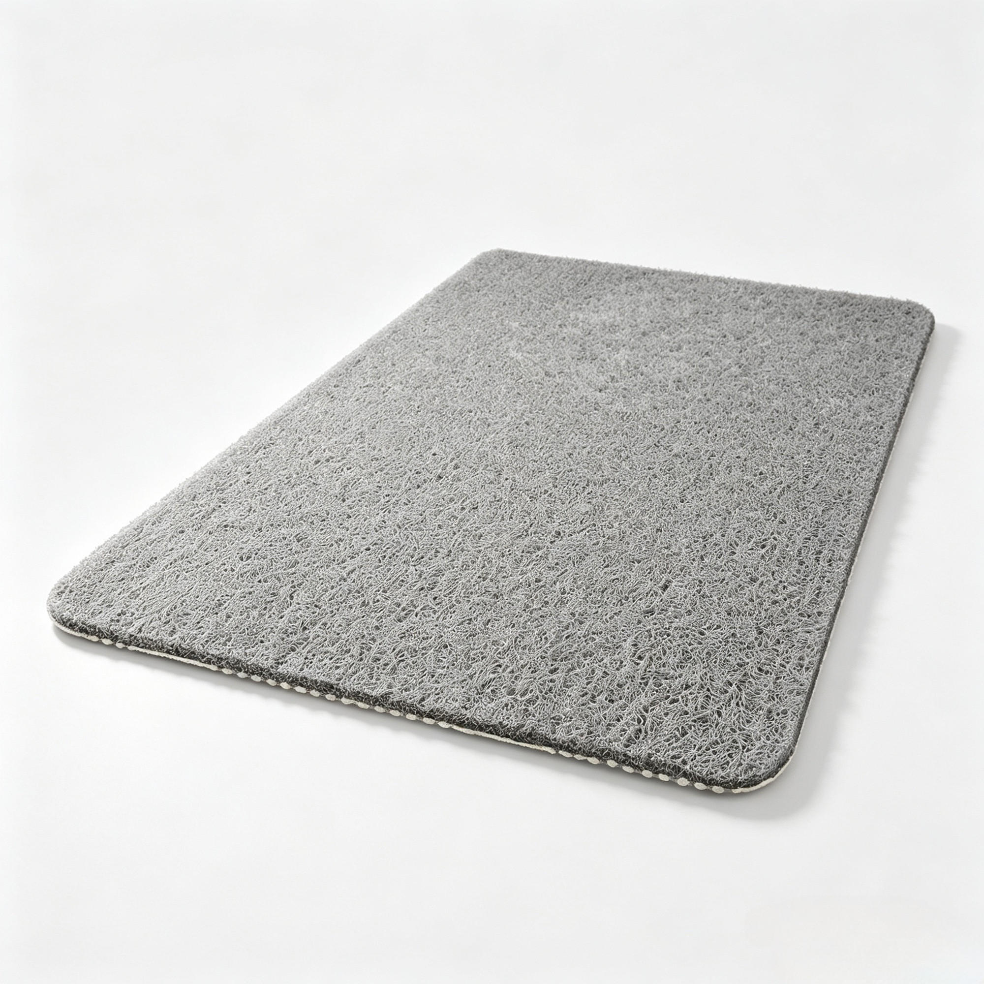 DUSCHMATTE – 45 x 75 cm – Grau – Atmungsaktiv - Grau, Kunststoff (25/23cm)