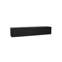 LOWBOARD Dimora Mangoholz 160 cm / 35 cm Schwarz - Schwarz, Holz (160/30/35cm) - Villa Möbel