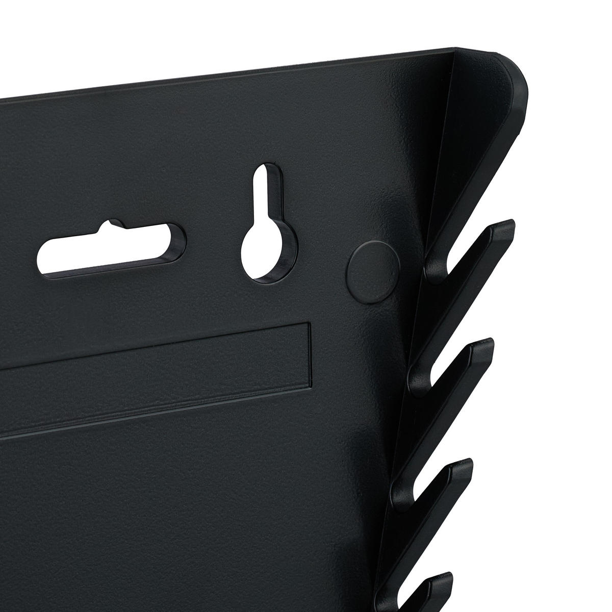 2XMAULSCHLÜSSELHALTER - Schwarz, Kunststoff (2.5/16/25cm) - Relaxdays