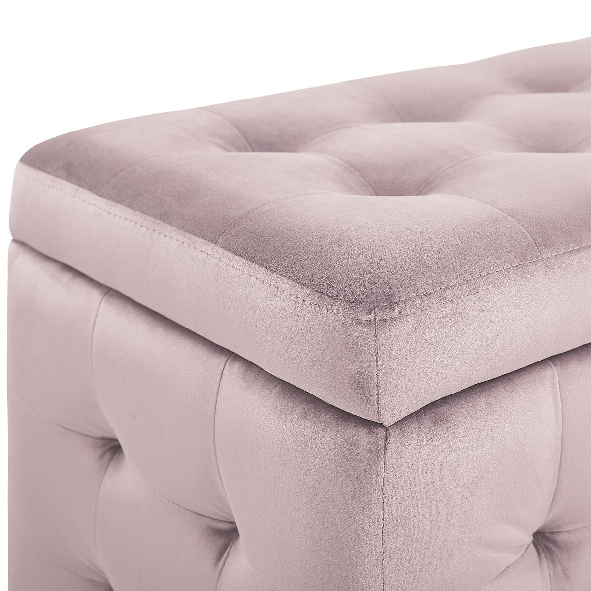 TRUHENBANK Michigan 42/72/40 cm - Pink, Textil (72/40/42cm) - Beliani