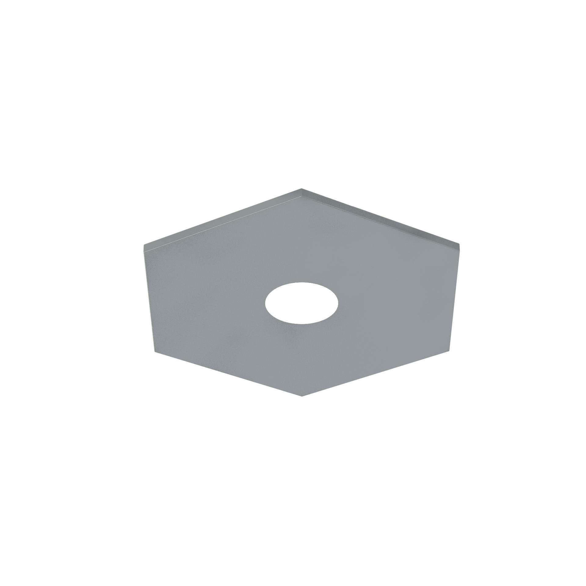 Lumicom Deckenleuchte Grau 25x4x25 cm