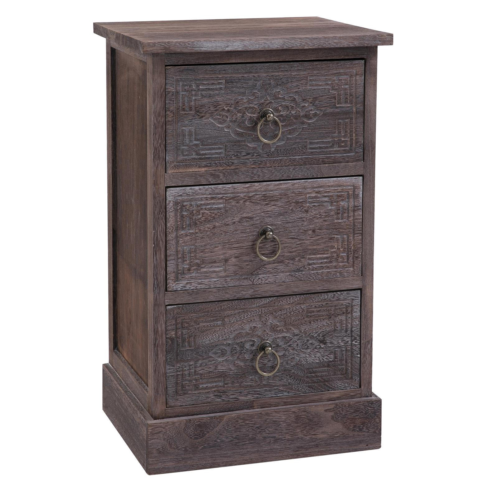 NACHTTISCH ENZO - Braun, Holz (35/59/30cm) - CARO-Möbel