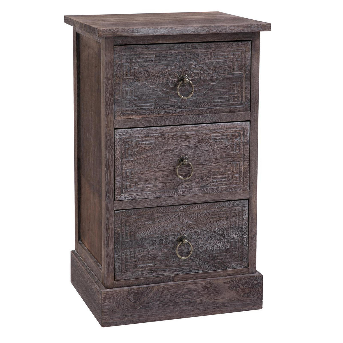 NACHTTISCH ENZO - Braun, Holz (35/59/30cm) - CARO-Möbel