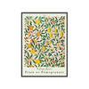 POSTER mit Rahmen William Morris - Pomegranate - Multicolor/Schwarz, Holz/Papier (30/40cm) - Poster&Frame