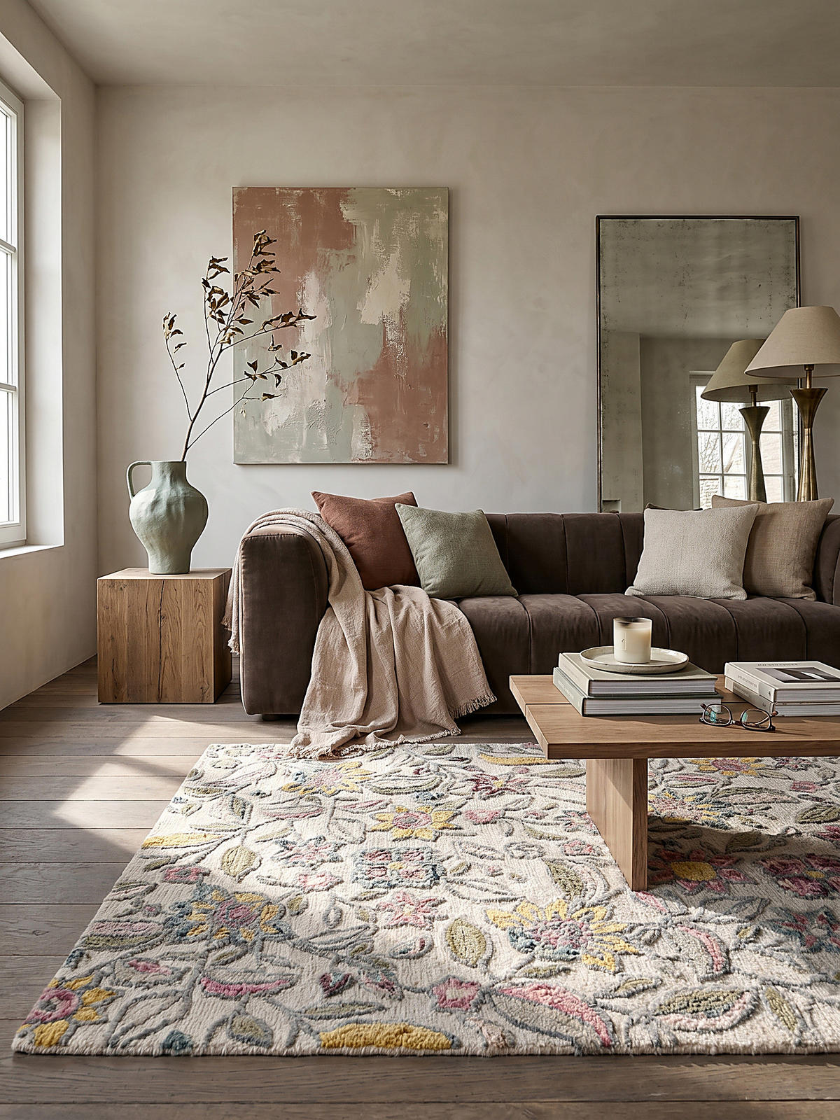 WOLLTEPPICH SOAR, floral, Bunt, 200 x 290 cm - Multicolor, Textil (290/200cm) - KADIMA DESIGN