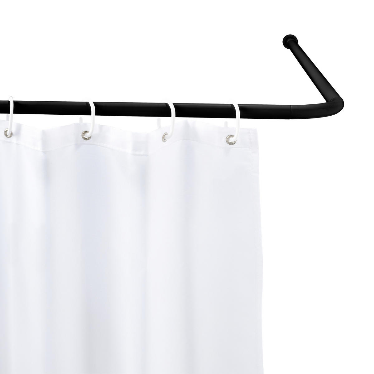 BRAUSESTANGE 2/2 cm - Schwarz, Metall (2cm) - Wenko