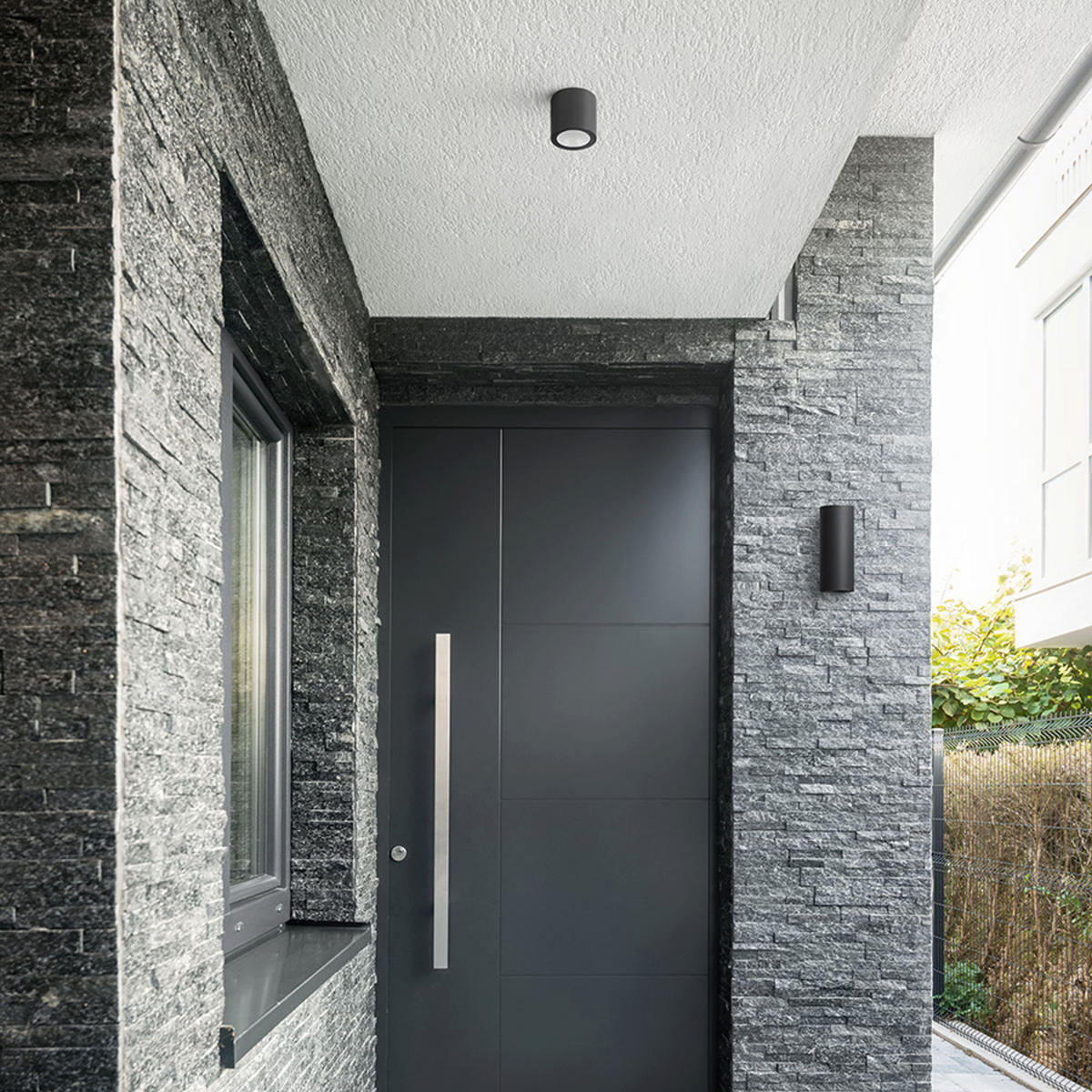 AUSSENLEUCHTE BEJA II Anthrazitgrau 18 W IP65 - Grau, Metall (8/85/21cm) - Rendl