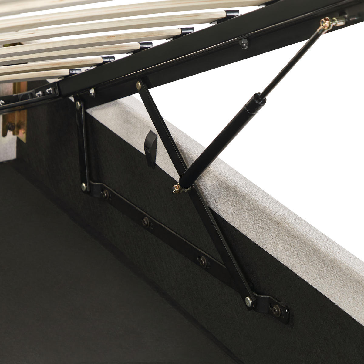 POLSTERBETT 140/200 cm Beige Dinan - Beige, Textil (140/200cm) - Beliani