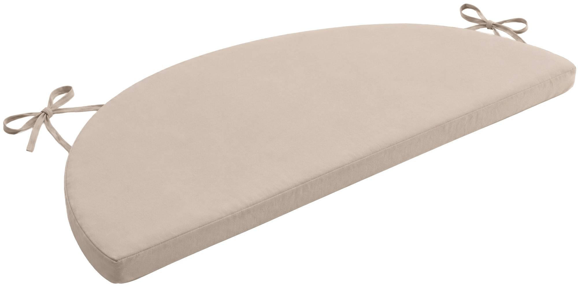 SITZKISSEN eckig 115/57/5 cm Stoff Creme - Creme, Textil (57/115/5cm) - CLP