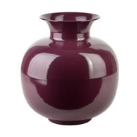 VASE Roger Violett 18,5x29xh34 cm Metall - Violett, Metall (34cm) - Mondex