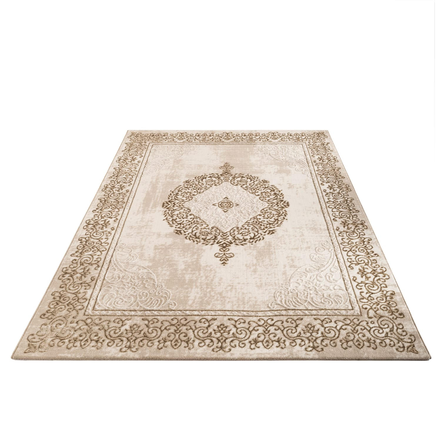 Kadima Design Kurzflorteppich, Beige 80x150 cm
