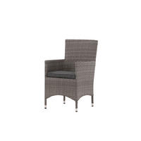 GARTENSTUHL 2er Set Grau - Grau, Holzwerkstoff (58/92/65cm) - ebuy24