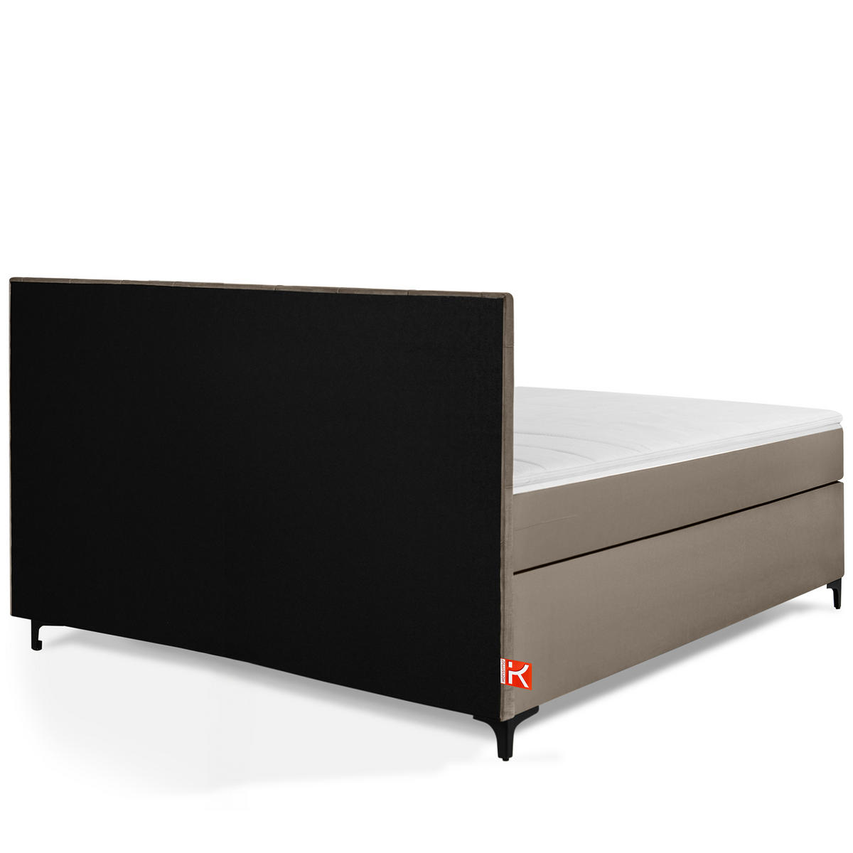 POLSTERBETT ARDEA, Beige - Beige/Schwarz, Holz/Holzwerkstoff (160/200cm) - KONSIMO®