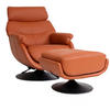 RELAXSESSEL MIT HOCKER Braun - Braun, Textil (78/99/80cm) - MCW