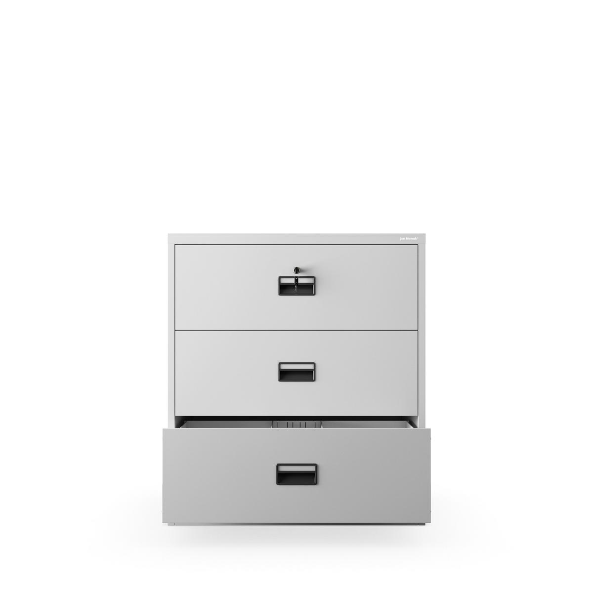 AKTENSCHRANK SARA XL V3 102x90x60 cm - Grau, Metall (90/102/60cm) - Jan Nowak