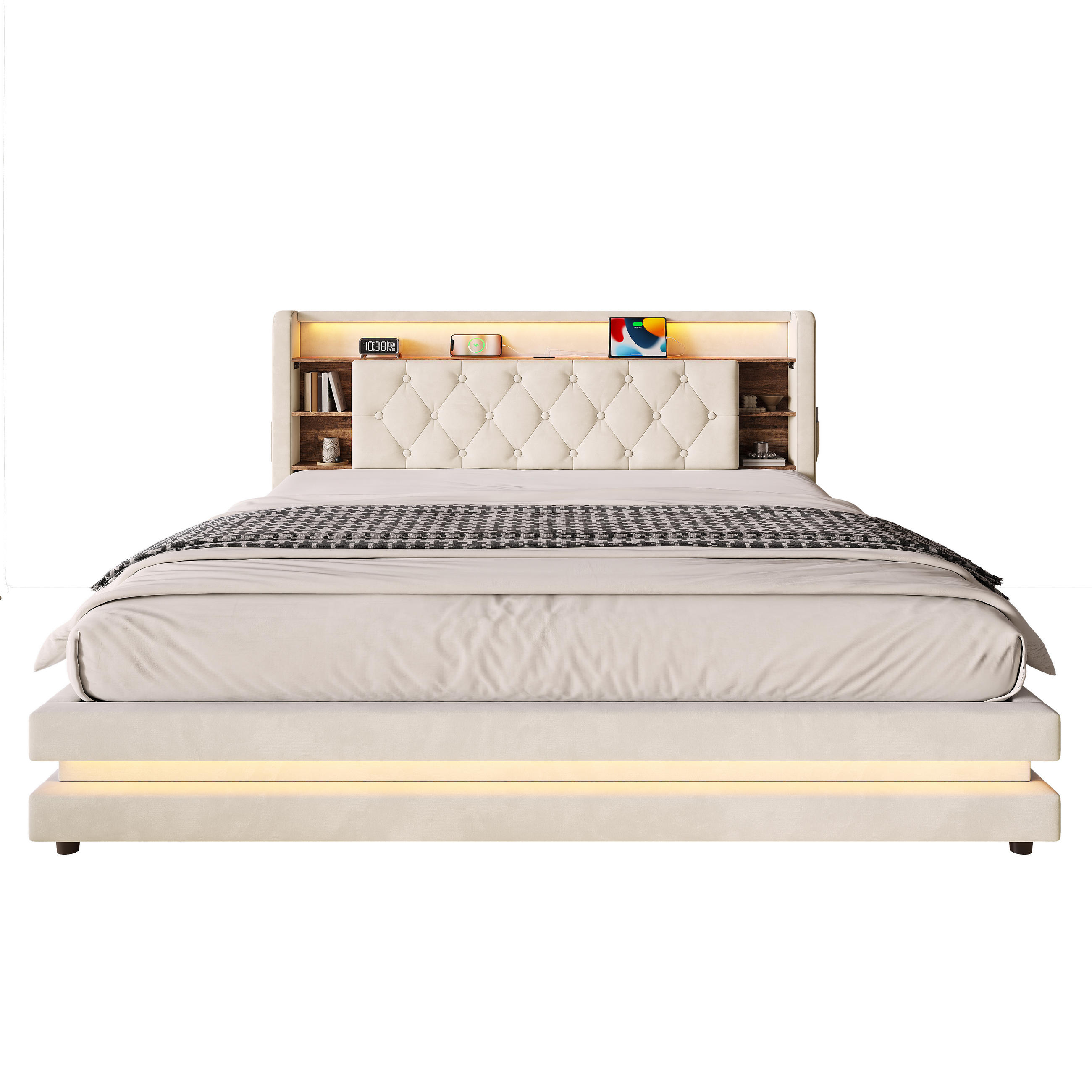 XXXLutz Polsterbett Beige