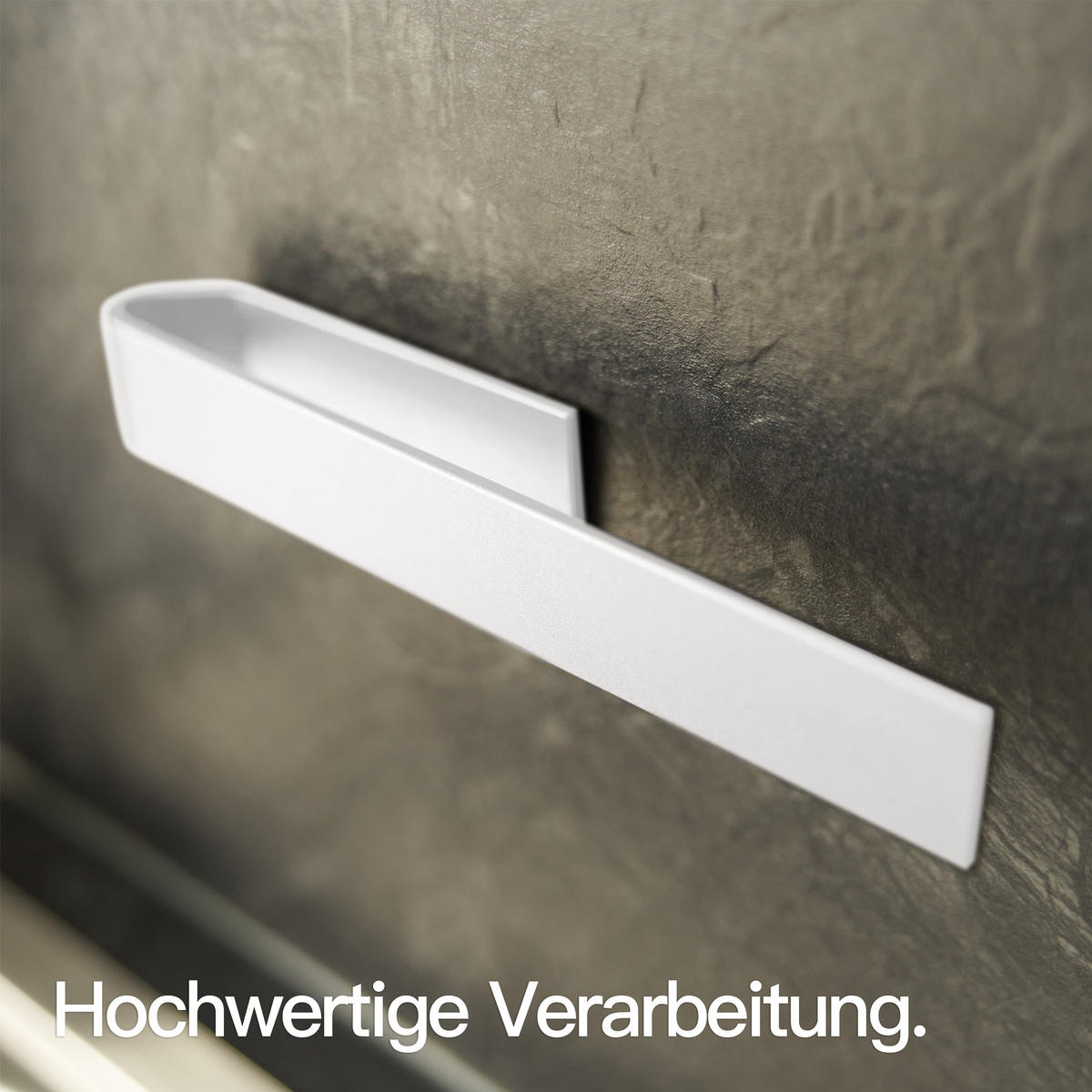 SPÜLTUCHHALTER OHNE BOHREN Matt Weiß - Weiß, Metall (17/3/3cm) - Designfabrik Hamburg