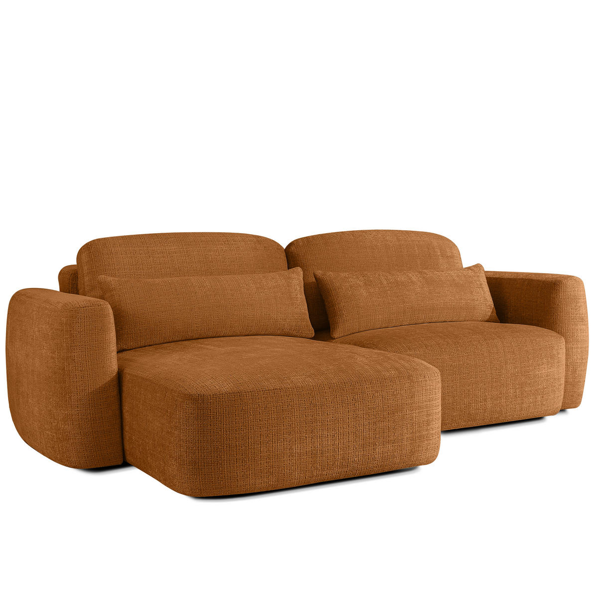 SITZGARNITUR ELOSA - Rot, Holz/Textil (245/85/165cm) - KONSIMO®